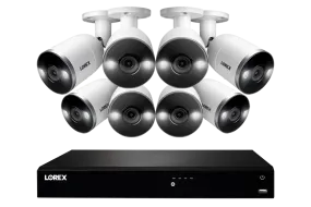 16-Channel 4K Ultra HD Fusion NVR IP System with 8 Smart Deterrence Cameras