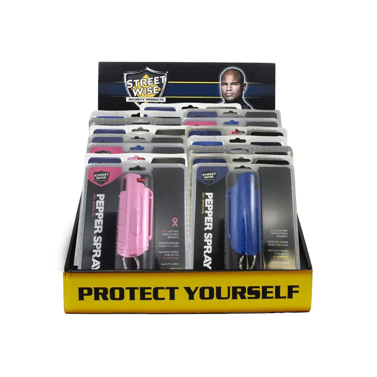 36 Units Pepper Sprays Stun Pens and Kitty Self Defense Key-Chains