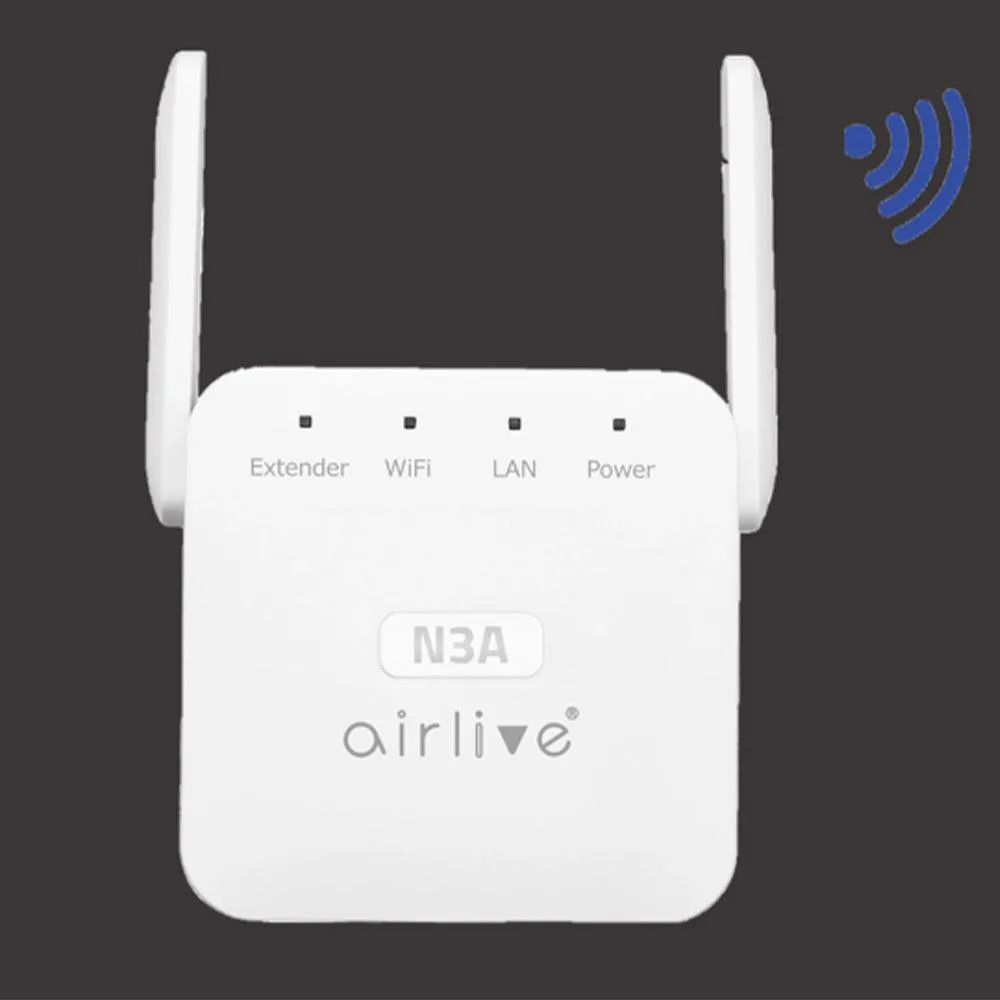 AirLive N3A Wi-Fi Range Extender 2 Antenna 300Mbps