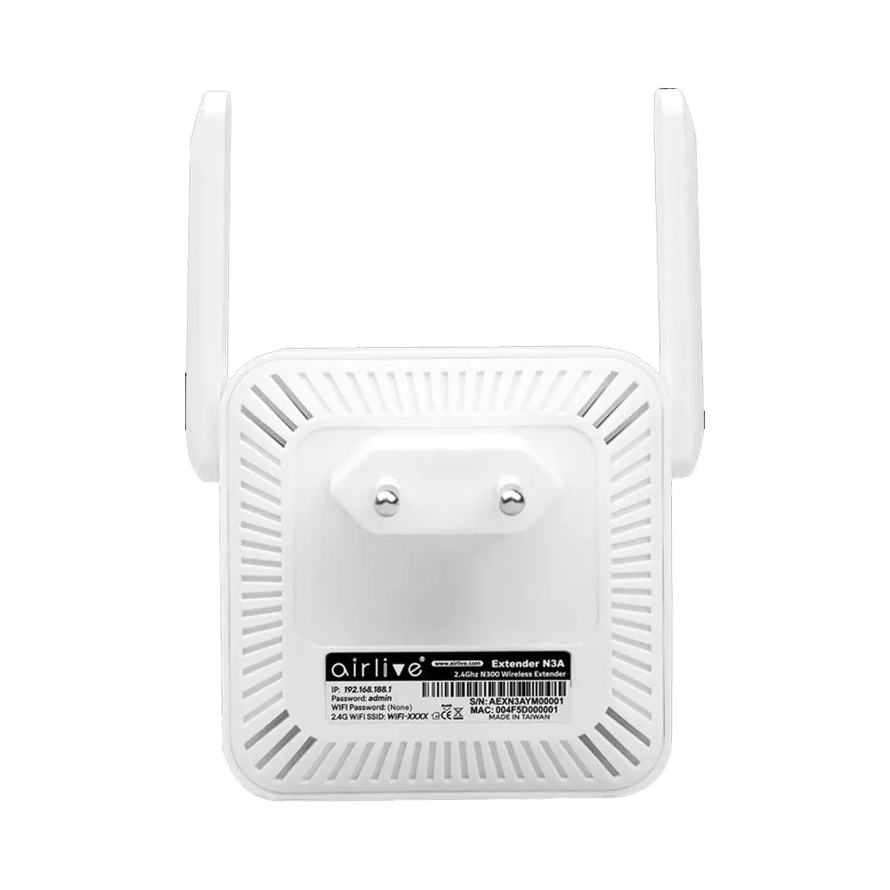 AirLive N3A Wi-Fi Range Extender 2 Antenna 300Mbps