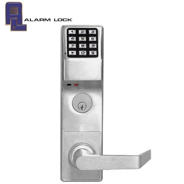 Alarm Lock Trilogy - DL3500CRL - Classroom Mortise Lever Set w/ High Capacity Audit Trail - US26D - Satin Chrome - Left Handed - Grade 1