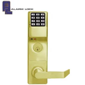 Alarm Lock Trilogy - DL3500CRR - Classroom Mortise Lever Lock w/ High Capacity Audit Trail - US3 - Polished Brass - Right Handed - Grade 1