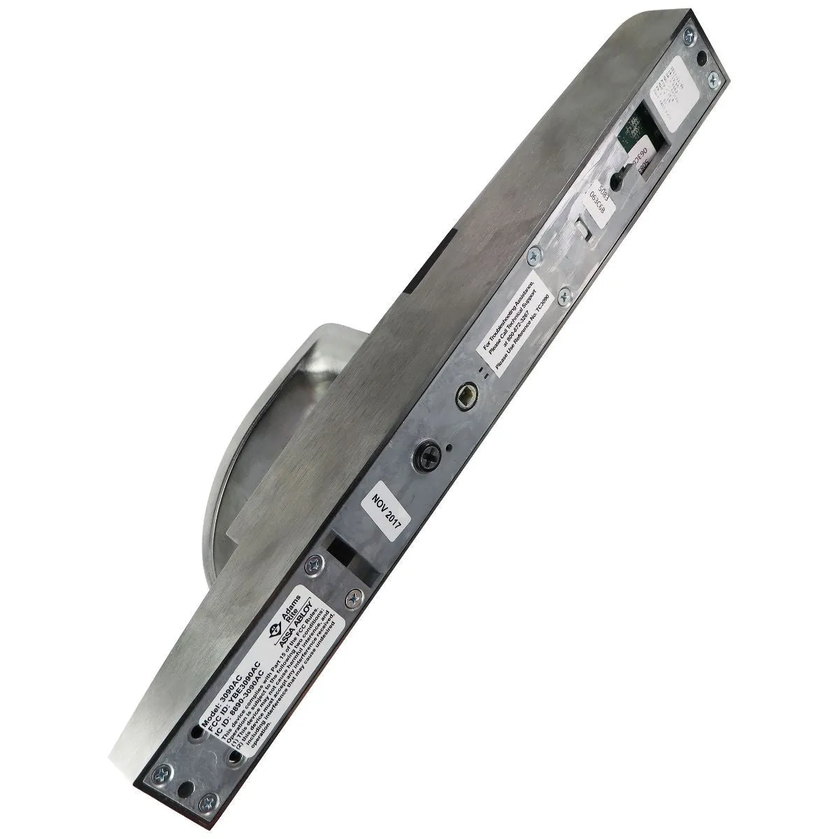 Aperio eForce A100 Narrow Stile Keyless Entry - Satin Chrome (A100-3090C-1-626)