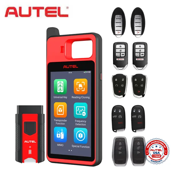 AUTEL - KM100 & Universal Key Tool & Generator with MaxiVCI V200 Kit   8 Autel Universal Keys