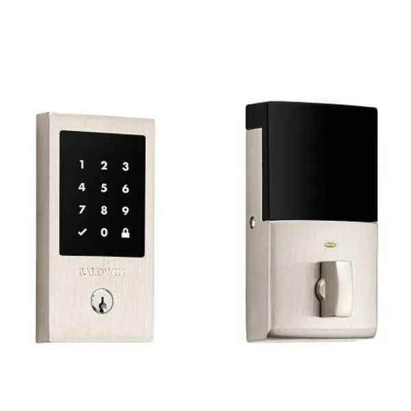 Baldwin Estate - 8225.ZW Minneapolis Electronic Smart Deadbolt - Singl Cyl  - Z-Wave - 056 - Lifetime Satin Nickel - Grade 2