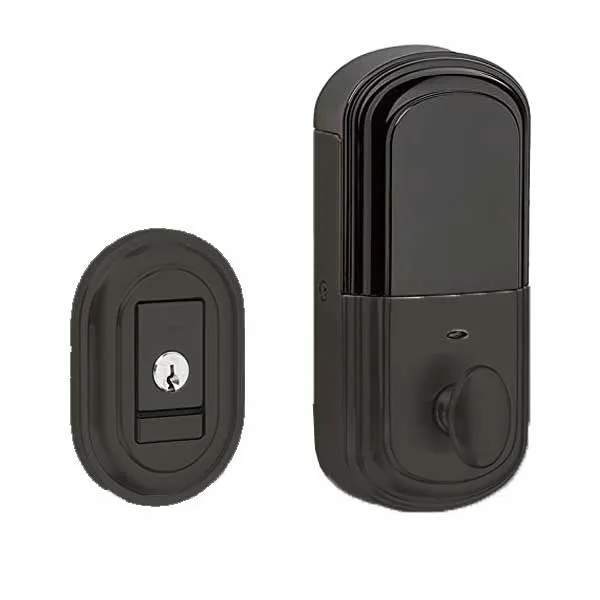 Baldwin Estate Evolved - 8231.B Traditional Electronic Deadbolt - Single Cyl  - Bluetooth - 190 - Satin Black - Grade 2