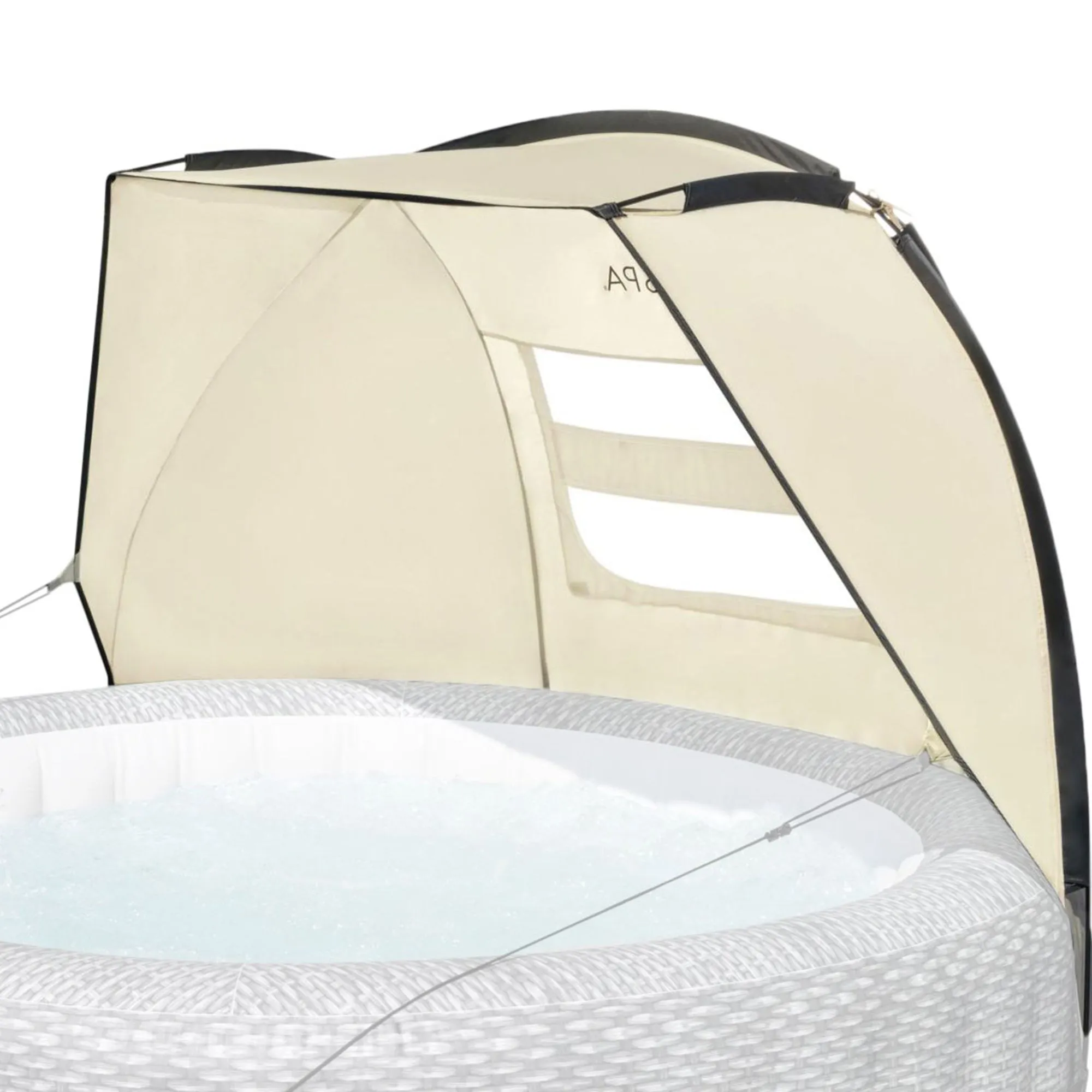 Bestway SaluSpa Sun Shade Canopy w/SaluSpa Inflatable Outdoor Hot Tub (Open Box)