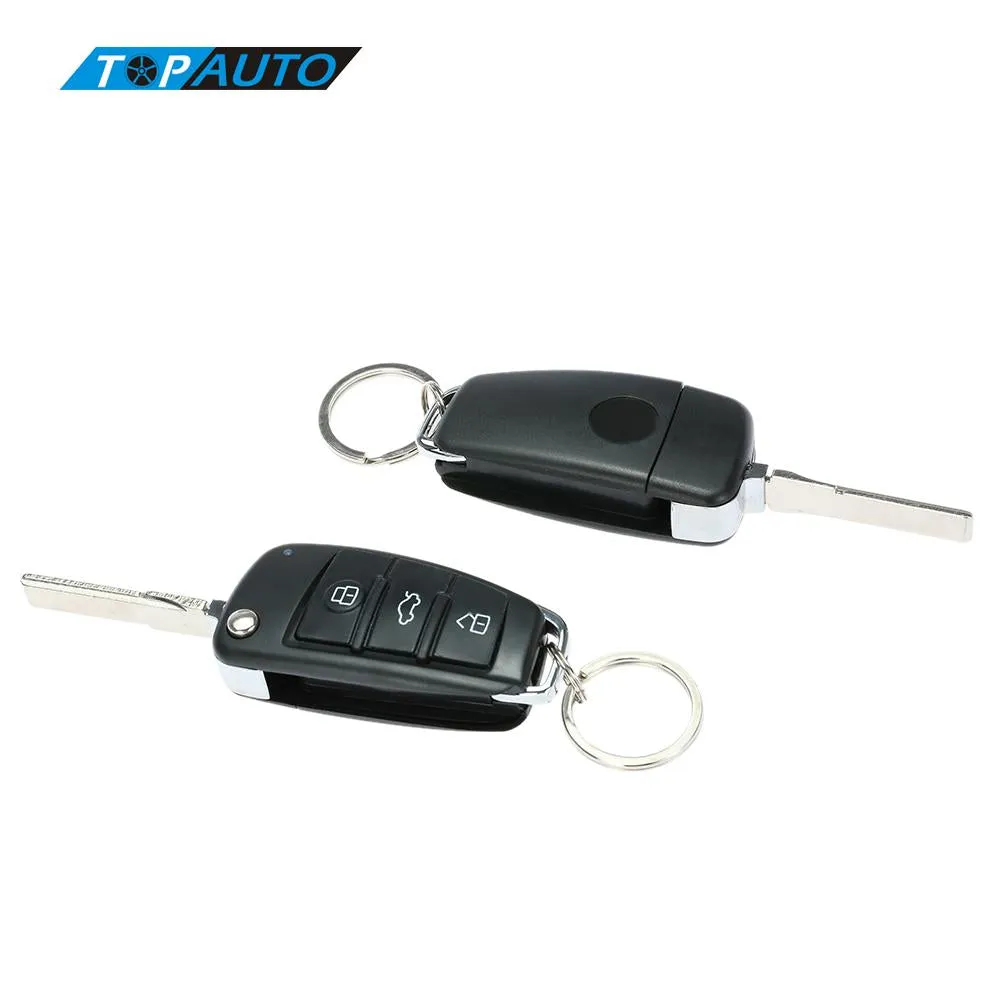 Car Alarm Door Central Locking Car-styling Key for Audi Keychain