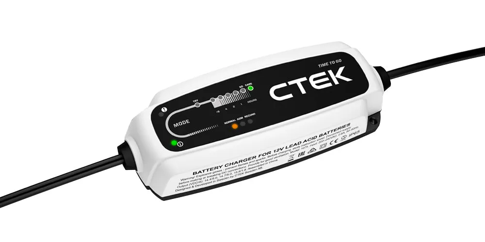 CTEK - CT5 TIME TO GO UK (5.0 A) 12V - Smart Battery Charger (Petrol-Diesel)