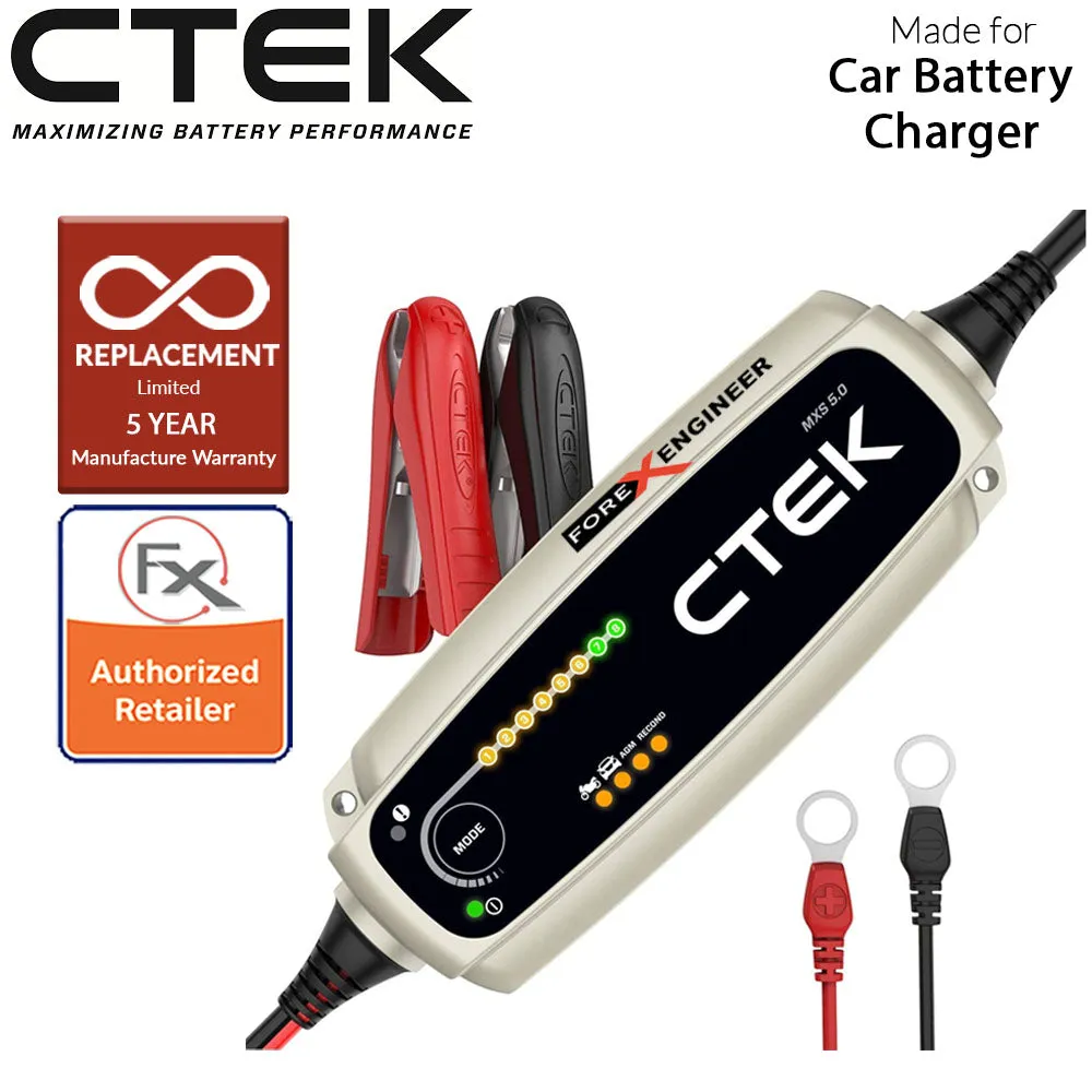 CTEK - MXS 5.0 Smart Battery Charger with 5 Years Warranty