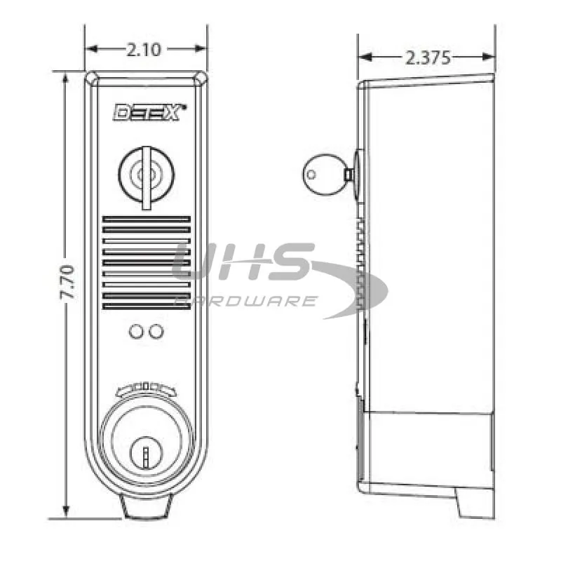 Detex - EAX-500 - Exit Alarm - Surface Mounted - Gray