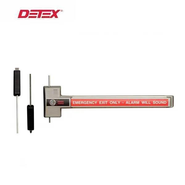 Detex - ECL-230X-TDB-DX1 - 1 Hinge Bolt - Alarmed Deadbolt Panic Device - 3 Point Dead Bolt