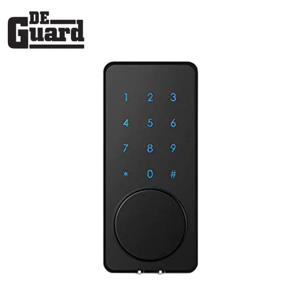 Electronic RFID Touchscreen Deadbolt Lock - w/ Key Override - Black