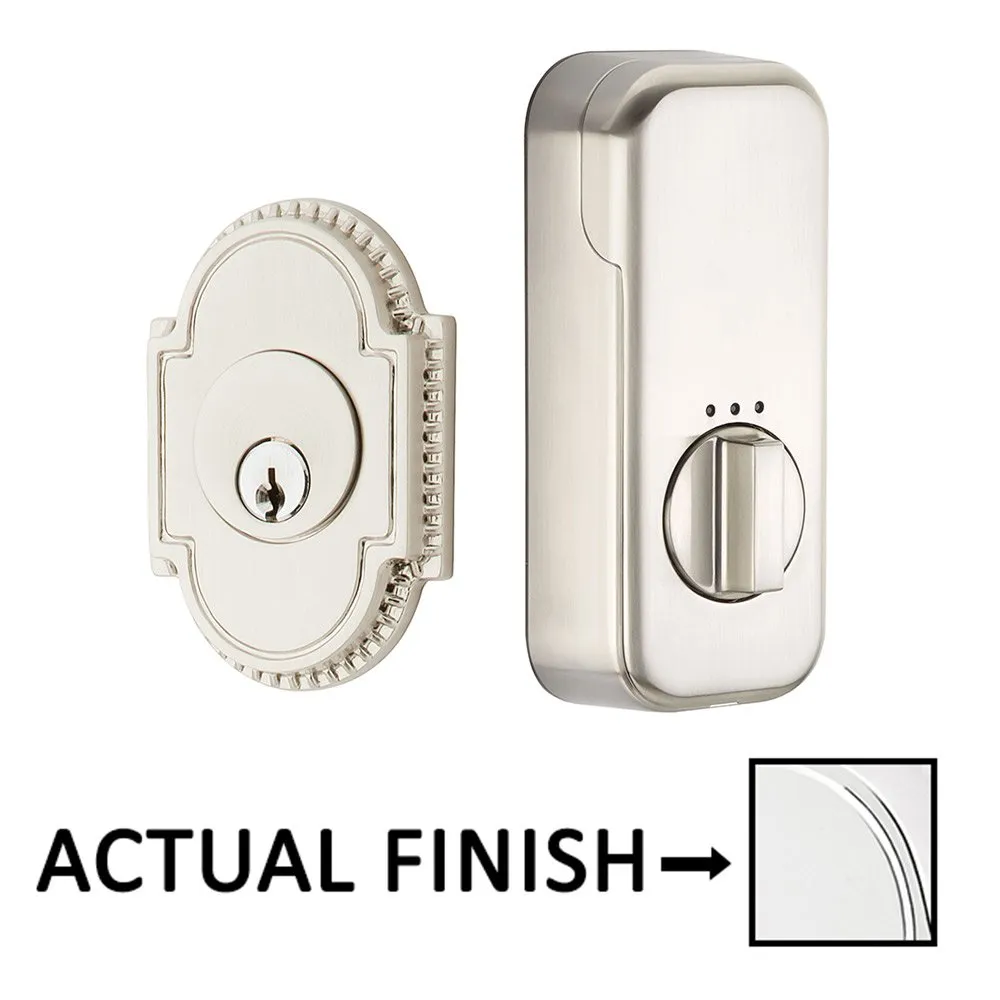 EMPowered Deadbolts - Empowered Knoxville Single Cylinder Deadbolt Connected by August in Satin Nickel - Emtek Hardware