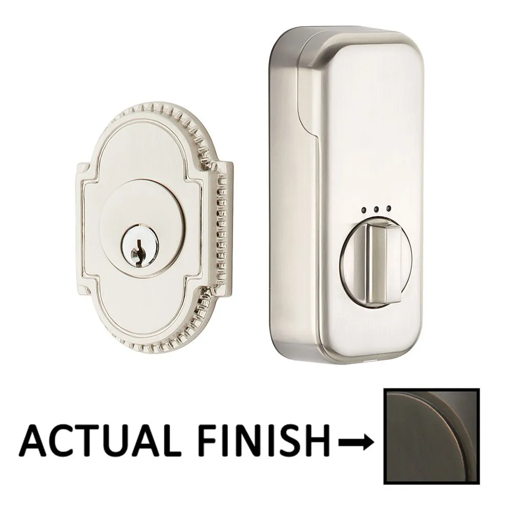 EMPowered Deadbolts - Empowered Knoxville Single Cylinder Deadbolt Connected by August in Satin Nickel - Emtek Hardware