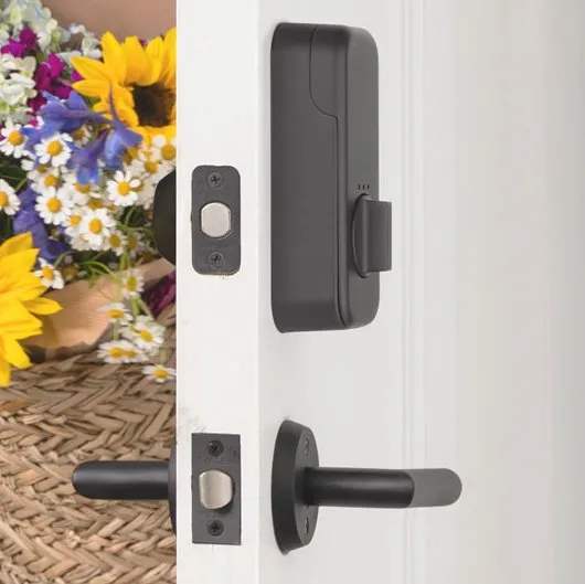 EMPowered Deadbolts - Empowered Knoxville Single Cylinder Deadbolt Connected by August in Satin Nickel - Emtek Hardware