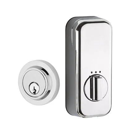 EMPowered Deadbolts - Empowered Modern Single Cylinder Deadbolt Connected by August in Satin Nickel - Emtek Hardware