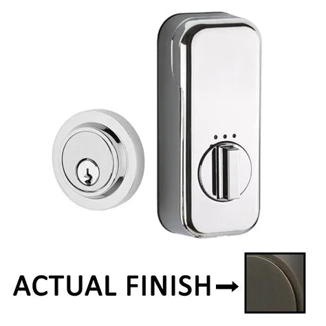 EMPowered Deadbolts - Empowered Modern Single Cylinder Deadbolt Connected by August in Satin Nickel - Emtek Hardware