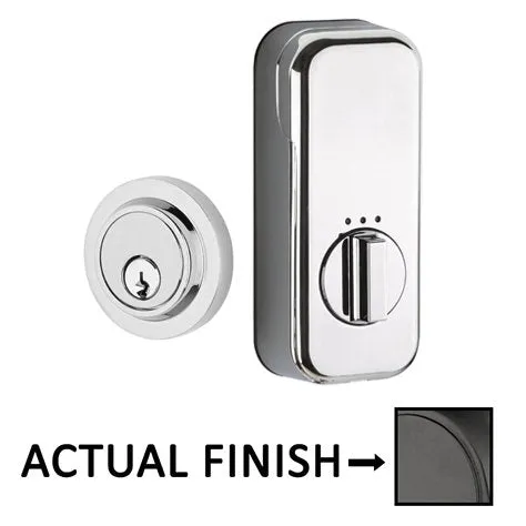 EMPowered Deadbolts - Empowered Modern Single Cylinder Deadbolt Connected by August in Satin Nickel - Emtek Hardware