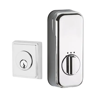 EMPowered Deadbolts - Empowered Rectangular Single Cylinder Deadbolt Connected by August in Oil Rubbed Bronze - Emtek Hardware