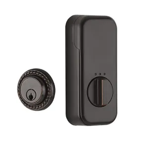 EMPowered Deadbolts - Empowered Rope Single Cylinder Deadbolt Connected by August in Oil Rubbed Bronze - Emtek Hardware