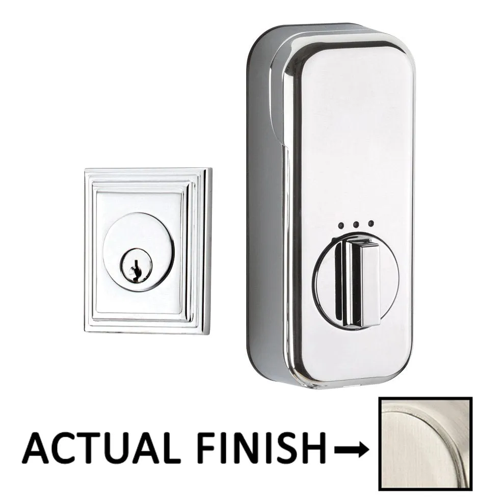 EMPowered Deadbolts - Empowered Wilshire Single Cylinder Deadbolt Connected by August in Polished Chrome - Emtek Hardware