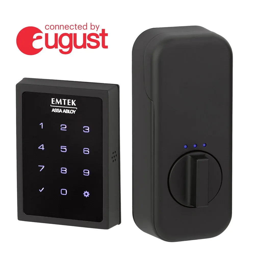 EMPowered Deadbolts - Touchscreen Keypad Smart Deadbolt Connected by August - Emtek Hardware