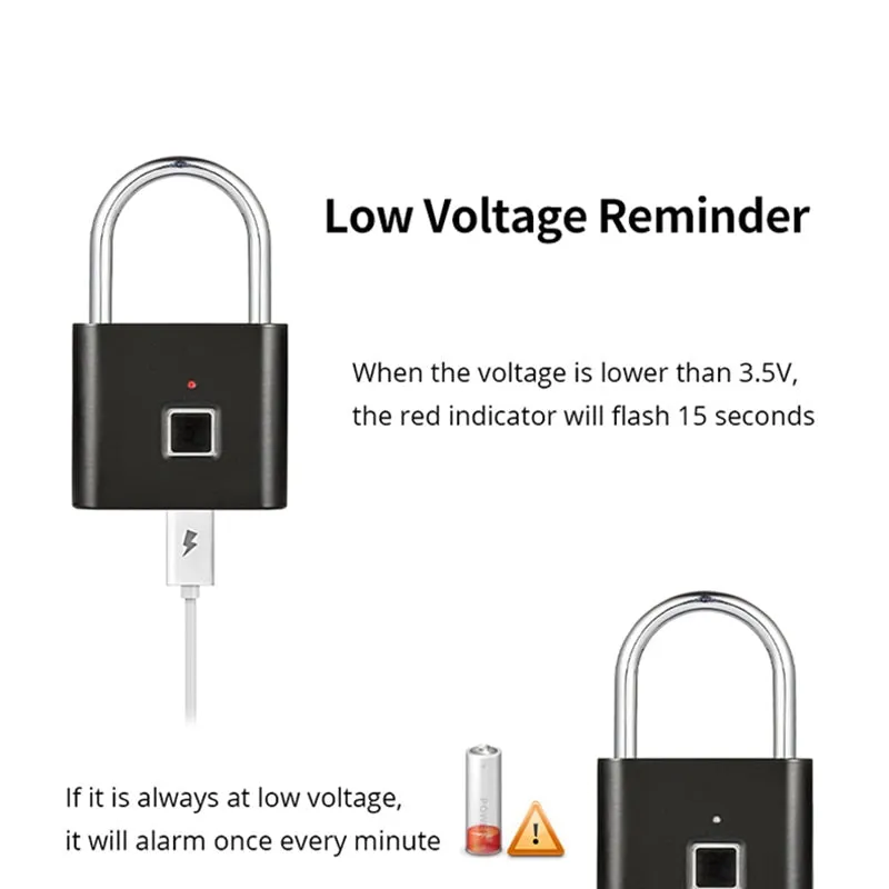 Fipilock Biometric Intelligent Fingerprint Padlock