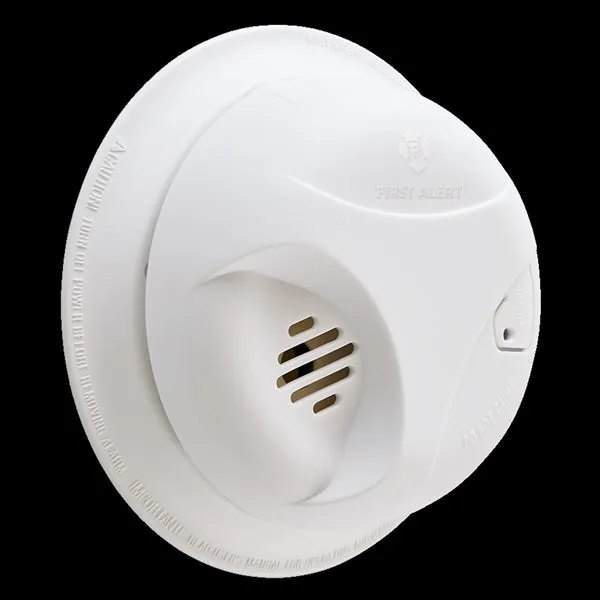 FIRST ALERT SA305CN3 Smoke Alarm, 9 V, Ionization Sensor, 85 dB, White