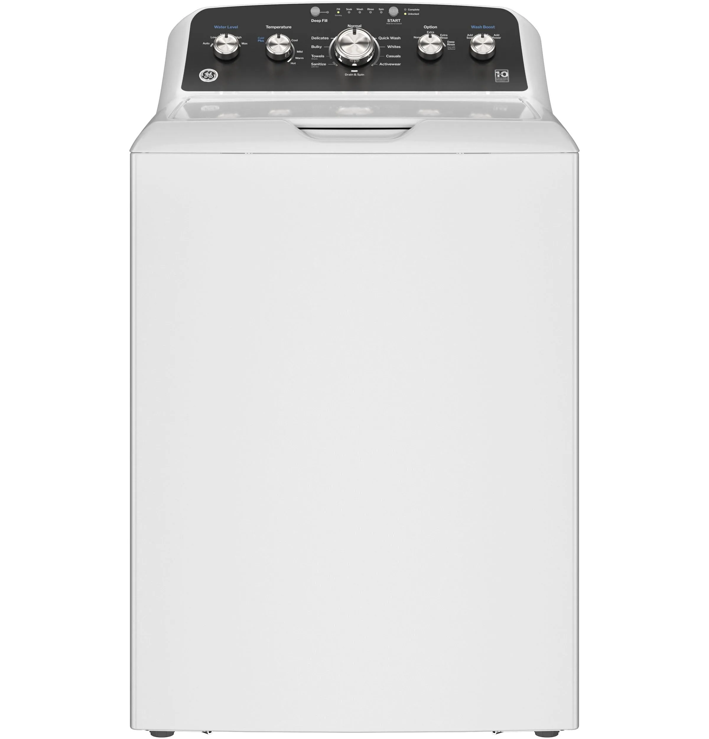 GTW480ASWWB GE® 4.6 cu. ft. Capacity Washer with Stainless Steel&#x00A0;Basket,Cold&#x00A0;Plus and Wash Boost&#x200B;