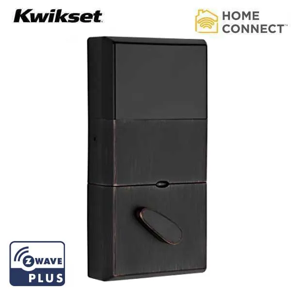 Kwikset - 910 - Signature Series Contemporary Electronic Deadbolt - 11 - Venetian Bronze - SmartKey Technology - Grade 2