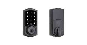 Kwikset 916CNTZW500 Z-Wave ZW500 Enabled Contemporary Smartcode Touchscreen Deadbolt with RCAL Latch and RCS Strike