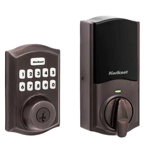 Kwikset - Connect 620 - Traditional Keypad Connected Smart Lock - 1" Electronic Deadbolt - Z-Wave Technology - Venetian Bronze - Grade 2