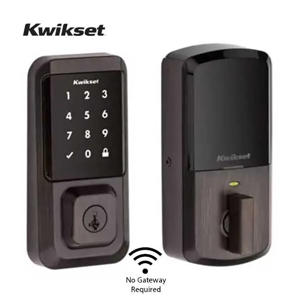 Kwikset - Halo 939 - Electronic Touchscreen Deadbolt - Wi-Fi - SmartKey Technology - 11P - Venetian Bronze