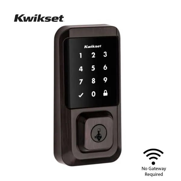 Kwikset - Halo 939 - Electronic Touchscreen Deadbolt - Wi-Fi - SmartKey Technology - 11P - Venetian Bronze