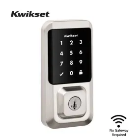 Kwikset - Halo 939 - Electronic Touchscreen Deadbolt - Wi-Fi - SmartKey Technology - 15 - Satin Nickel