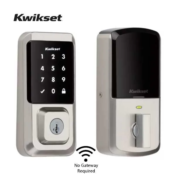 Kwikset - Halo 939 - Electronic Touchscreen Deadbolt - Wi-Fi - SmartKey Technology - 15 - Satin Nickel