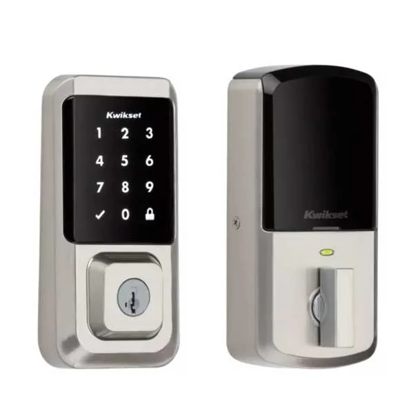 Kwikset - Halo 939 - Electronic Touchscreen Deadbolt - Wi-Fi - SmartKey Technology - 15 - Satin Nickel