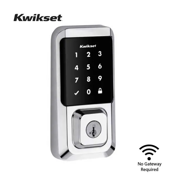 Kwikset - Halo 939 - Electronic Touchscreen Deadbolt - Wi-Fi - SmartKey Technology - 26 - Polished Chrome