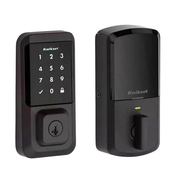 Kwikset - Halo 939 - Electronic Touchscreen Deadbolt - Wi-Fi - SmartKey Technology - 514 - Matte Black