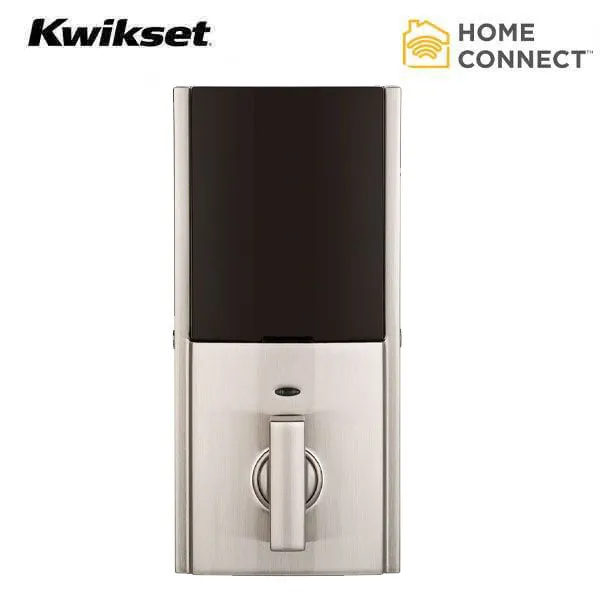 Kwikset - SmartCode 916CNT -  Contemporary Electronic Deadbolt - 15 - Satin Nickel - Home Connect  - Z Wave - SmartKey Technology