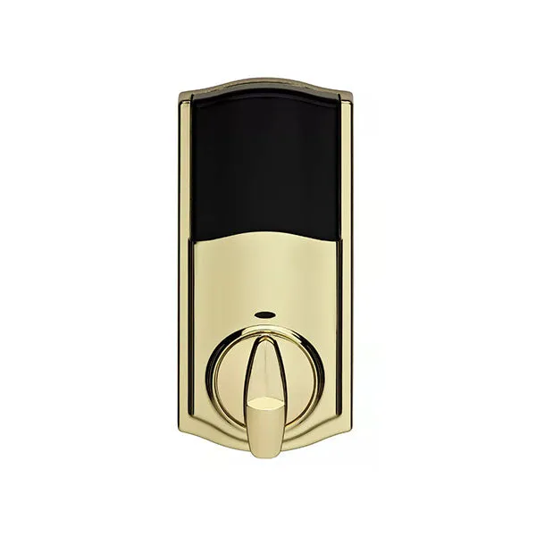 Kwikset - SmartCode 916TRL - Traditional Electronic Deadbolt - with Zigbee Technology - L03 - Lifetime Polished Brass - Grade 2