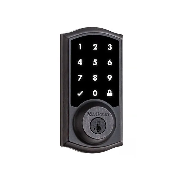 Kwikset - SmartCode  916TRL - Traditional Electronic Deadbolt - Zigbee Technology - US11P - Venetian Bronze - Grade 2