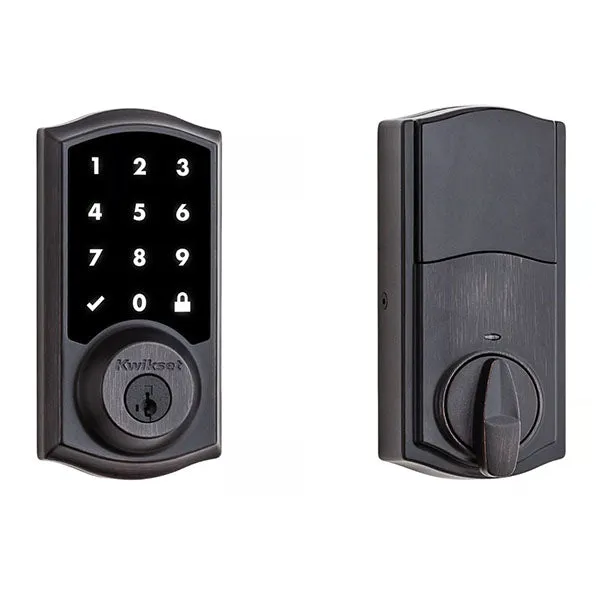 Kwikset - SmartCode  916TRL - Traditional Electronic Deadbolt - Zigbee Technology - US11P - Venetian Bronze - Grade 2