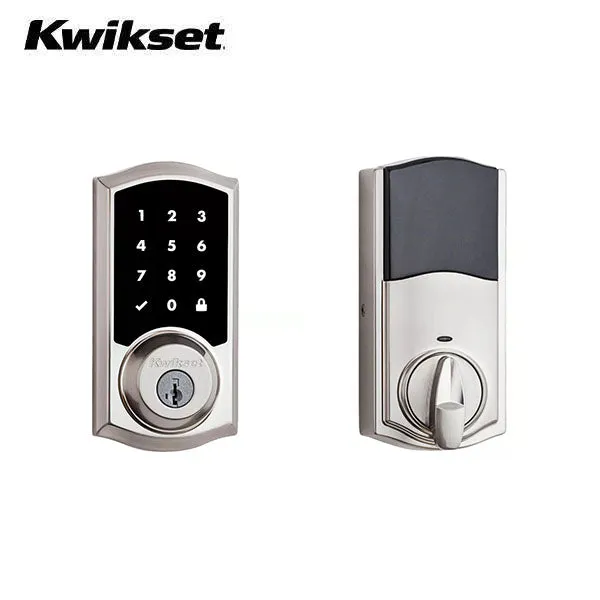 Kwikset - SmartCode  916TRL - Traditional Electronic Deadbolt - Zigbee Technology - US15 - Satin Nickel - Grade 2