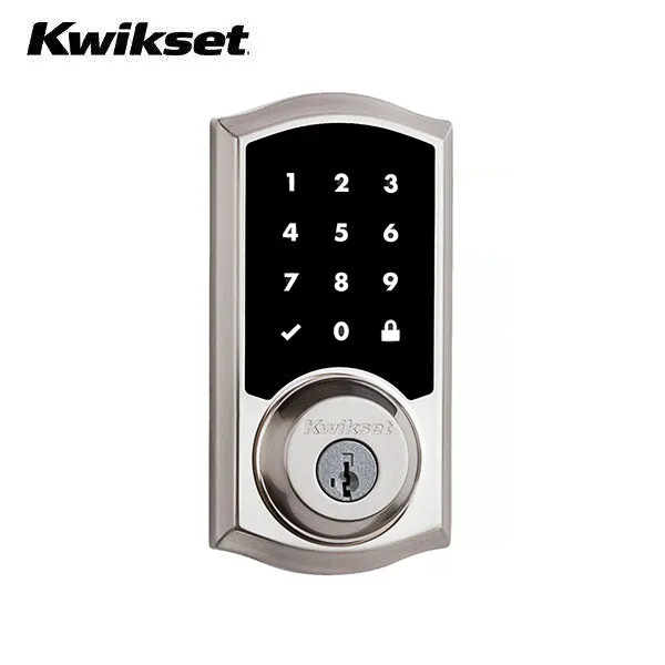 Kwikset - SmartCode  916TRL - Traditional Electronic Deadbolt - Zigbee Technology - US15 - Satin Nickel - Grade 2