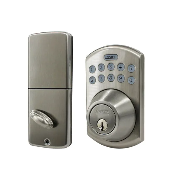 Lockey - W915 - Deadbolt - Wi-Fi Smart Lock - Satin Nickel