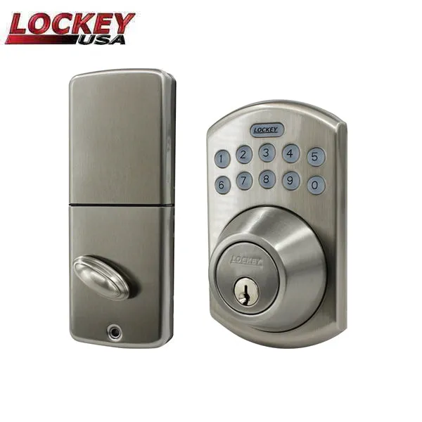 Lockey - W915 - Deadbolt - Wi-Fi Smart Lock - Satin Nickel