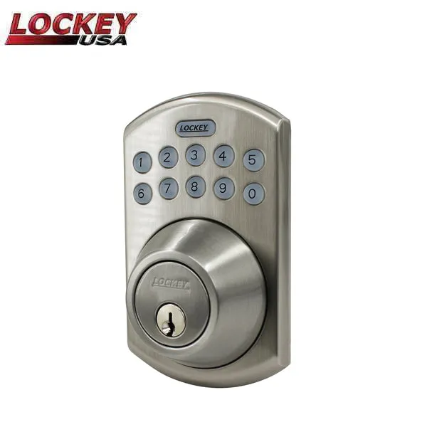 Lockey - W915 - Deadbolt - Wi-Fi Smart Lock - Satin Nickel