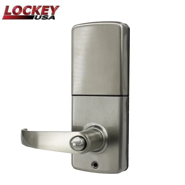 Lockey - W995 - Lever Set - Wi-Fi Smart Lock - Satin Nickel